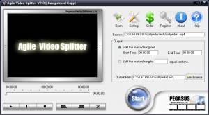 Agile Video Splitter, Shareware, Windows