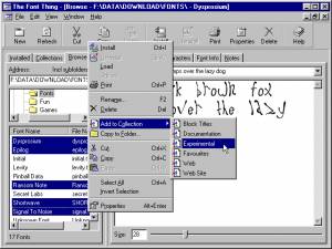 The Font Thing, Freeware, Windows