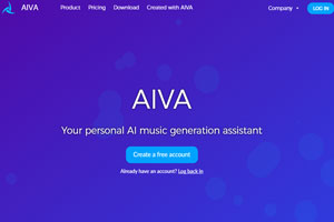 AI music soft AIVA (Artificial Intelligence Virtual Artist)