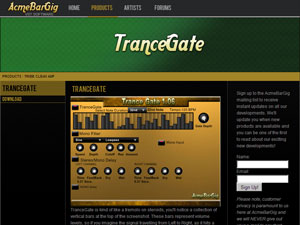 TranceGate AcmeBarGig, Freeware, Windows