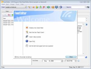 RSS Feed Editor, Shareware, Windows